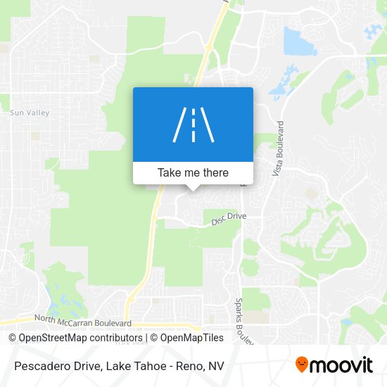 Pescadero Drive map