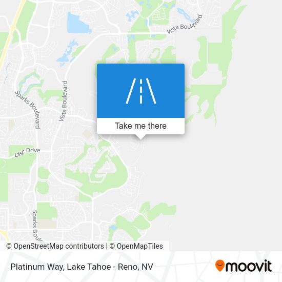 Platinum Way map
