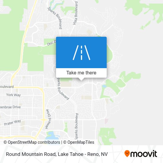 Round Mountain Road map
