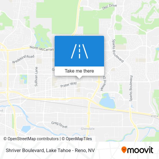 Shriver Boulevard map