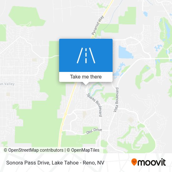 Sonora Pass Drive map