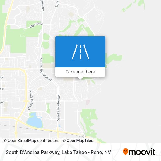 South D'Andrea Parkway map