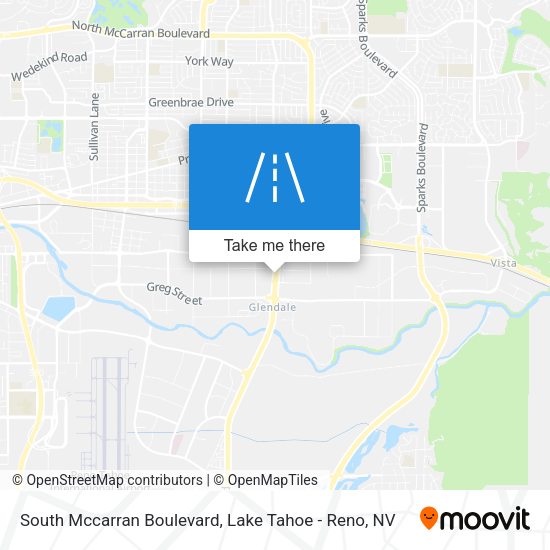 South Mccarran Boulevard map