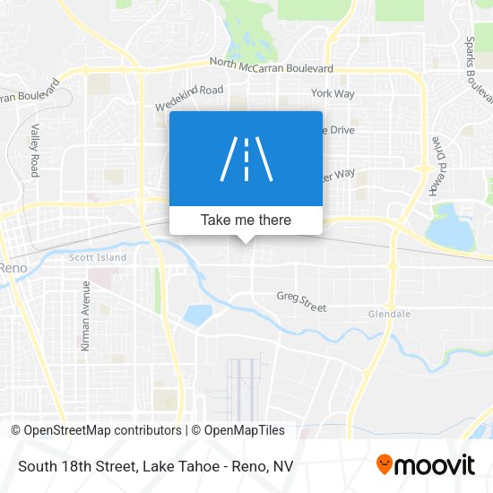 Mapa de South 18th Street