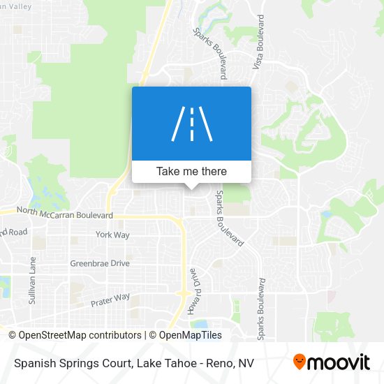 Mapa de Spanish Springs Court