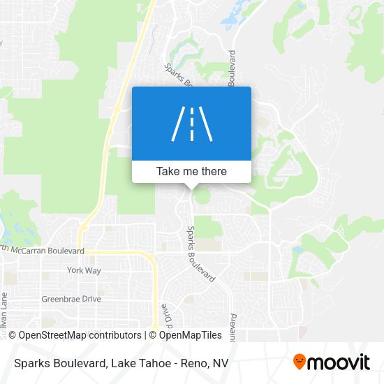 Mapa de Sparks Boulevard