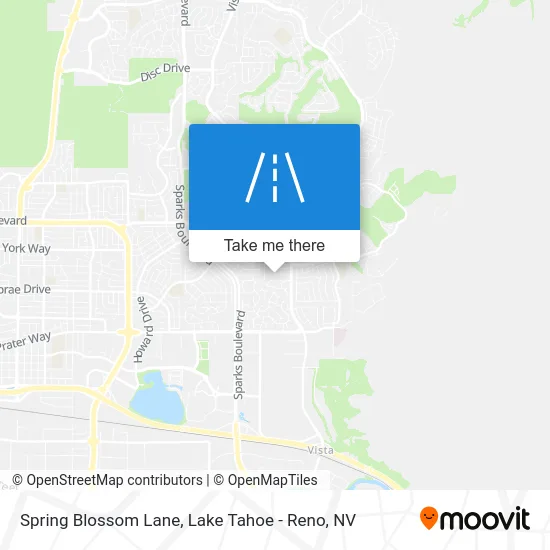 Spring Blossom Lane map
