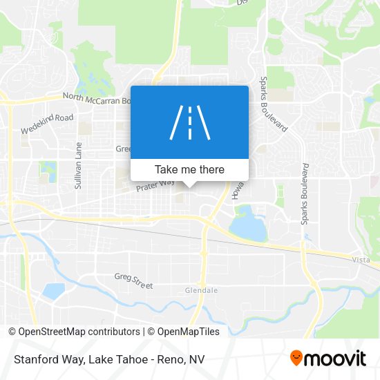 Stanford Way map