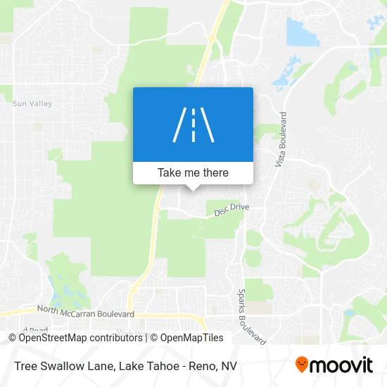 Tree Swallow Lane map