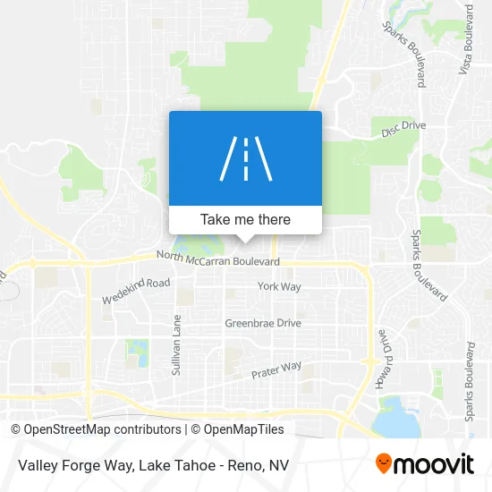 Valley Forge Way map