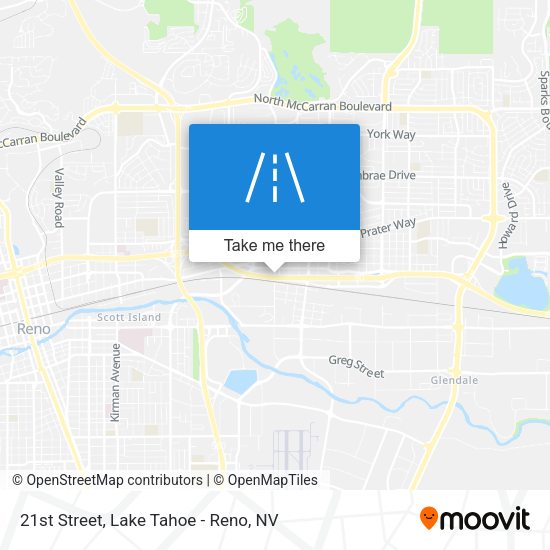 21st Street map