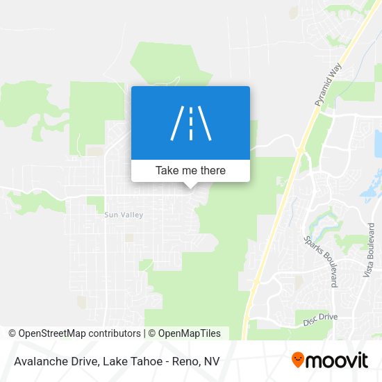 Avalanche Drive map