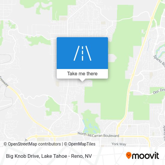 Mapa de Big Knob Drive