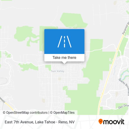 East 7th Avenue map