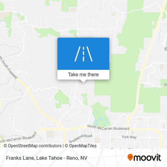 Franks Lane map