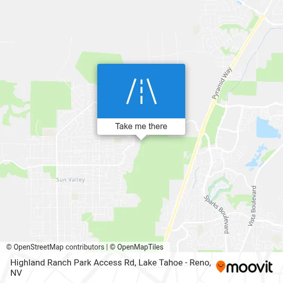 Highland Ranch Park Access Rd map