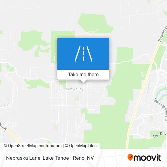 Mapa de Nebraska Lane