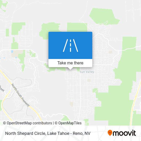 North Shepard Circle map