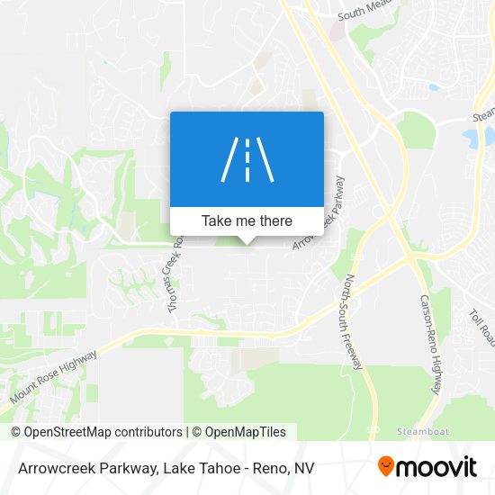 Arrowcreek Parkway map