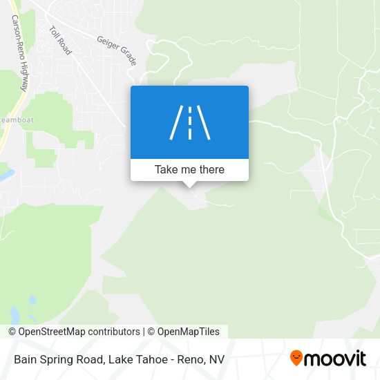 Bain Spring Road map