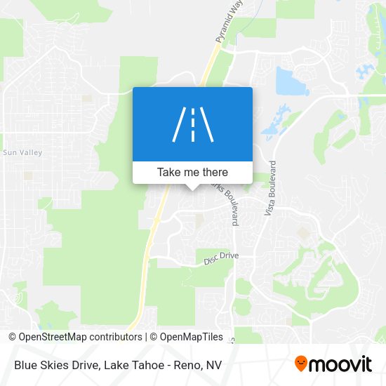 Blue Skies Drive map