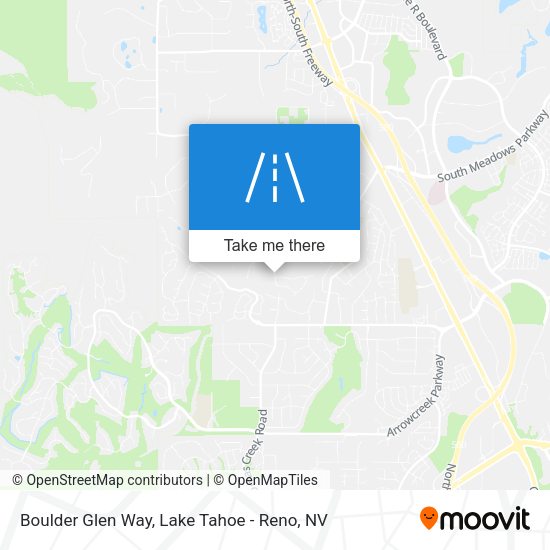 Boulder Glen Way map