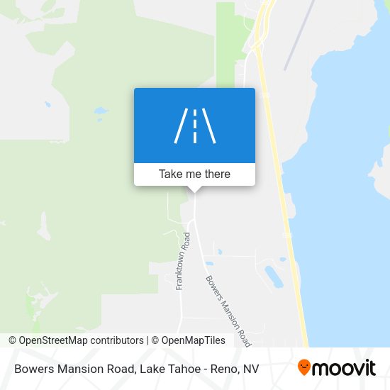 Bowers Mansion Road map