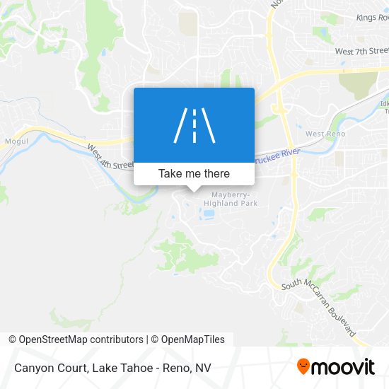 Canyon Court map