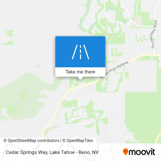 Cedar Springs Way map