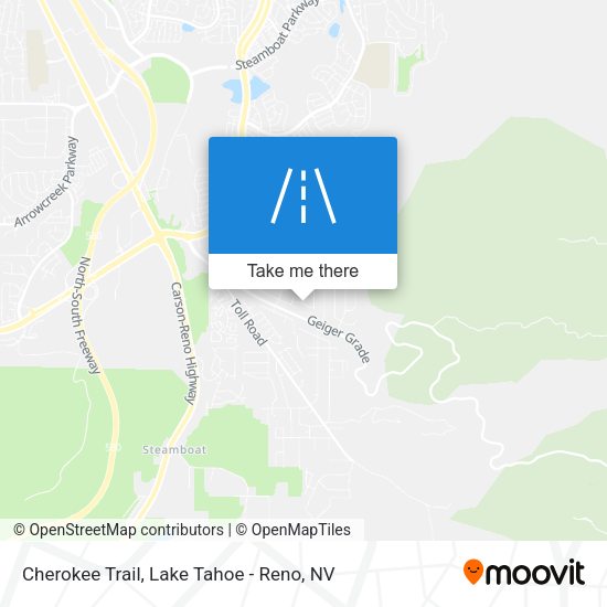 Cherokee Trail map