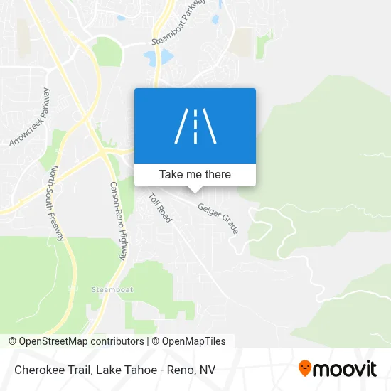 Cherokee Trail map