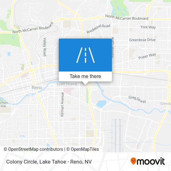 Colony Circle map