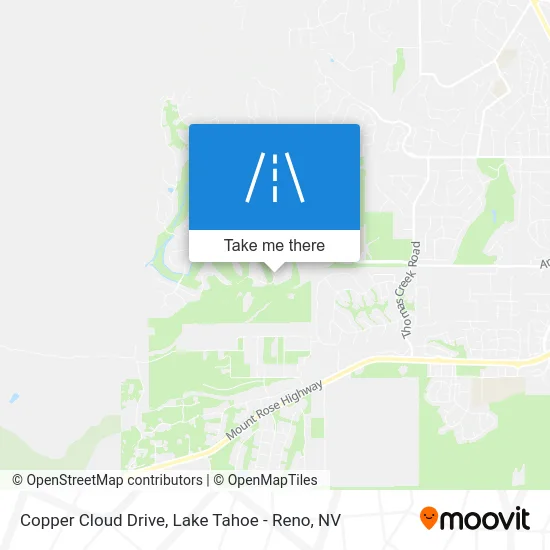 Copper Cloud Drive map