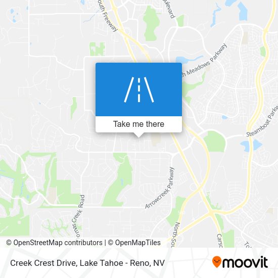 Creek Crest Drive map