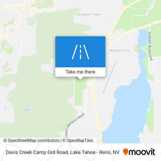 Davis Creek Camp Grd Road map