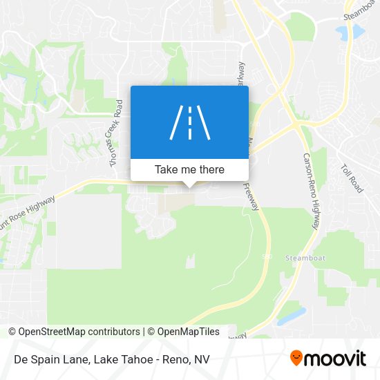 De Spain Lane map