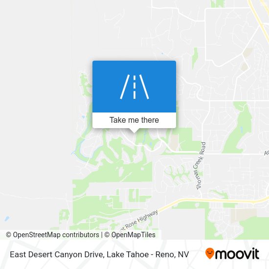 East Desert Canyon Drive map