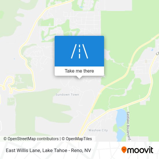 East Willis Lane map