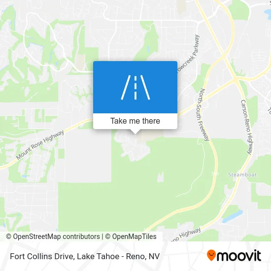 Fort Collins Drive map