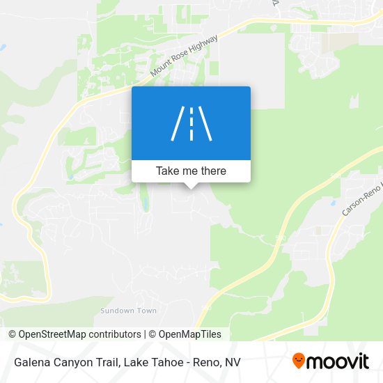 Galena Canyon Trail map