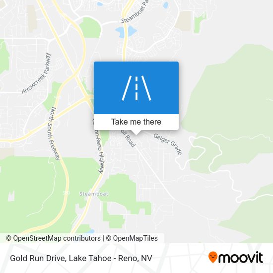 Gold Run Drive map