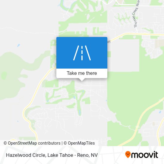 Hazelwood Circle map