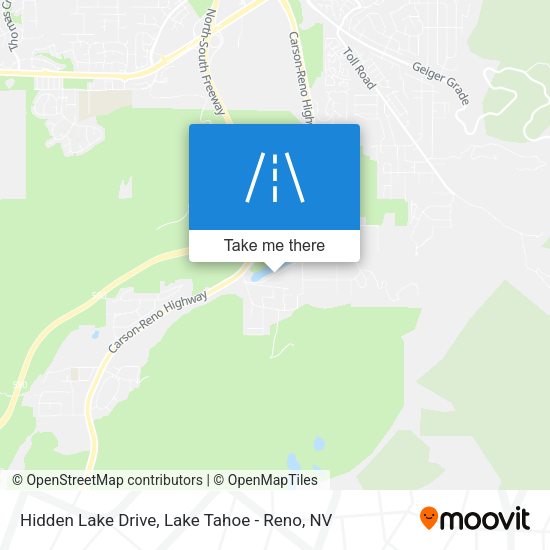 Hidden Lake Drive map