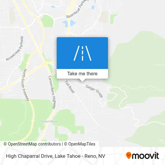 High Chaparral Drive map