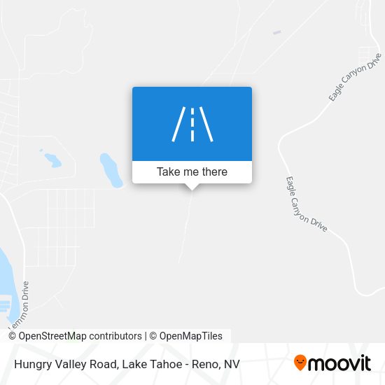 Hungry Valley Road map