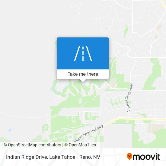 Indian Ridge Drive map