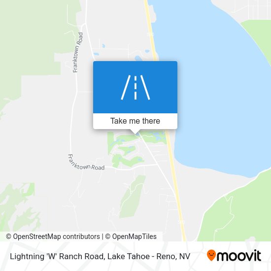 Mapa de Lightning 'W' Ranch Road