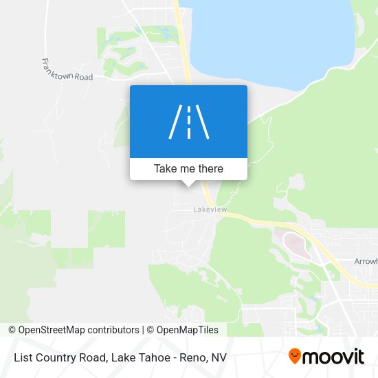 List Country Road map