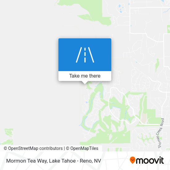 Mormon Tea Way map