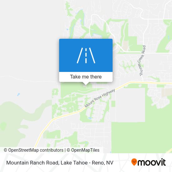 Mountain Ranch Road map